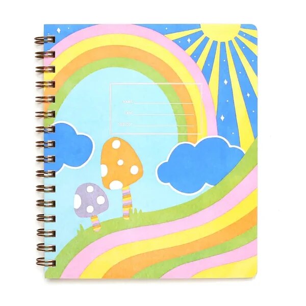 Shorthand Press Standard Notebook in Rainbow Mushroom